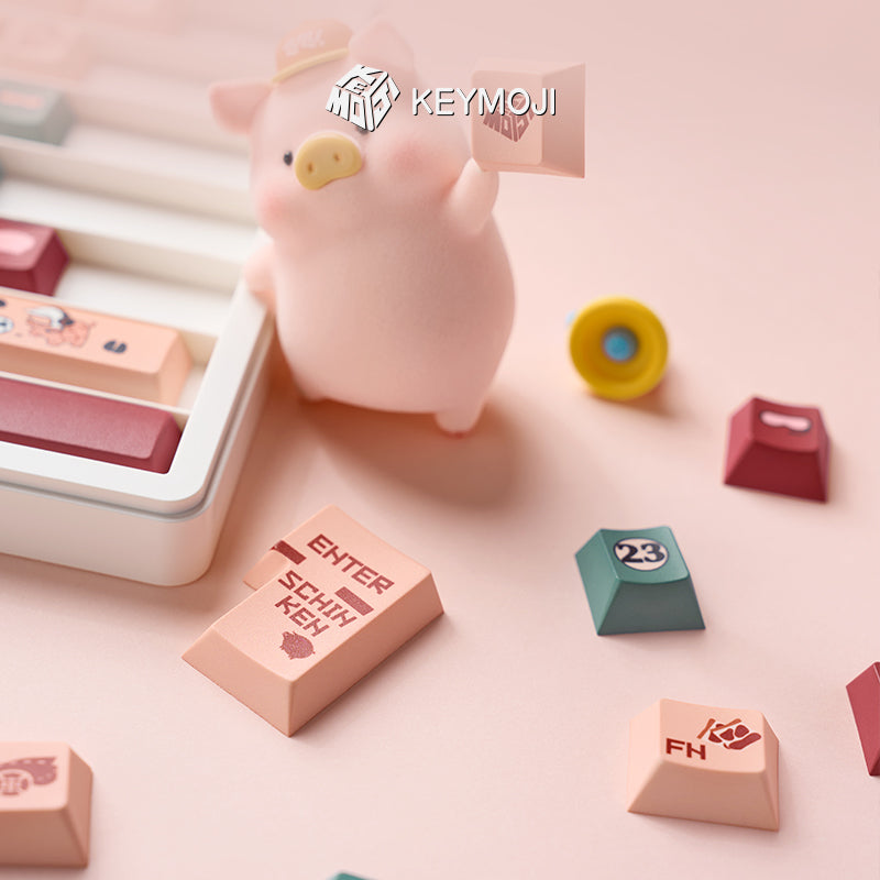 Pink Pig Livery Themed Keycap Set