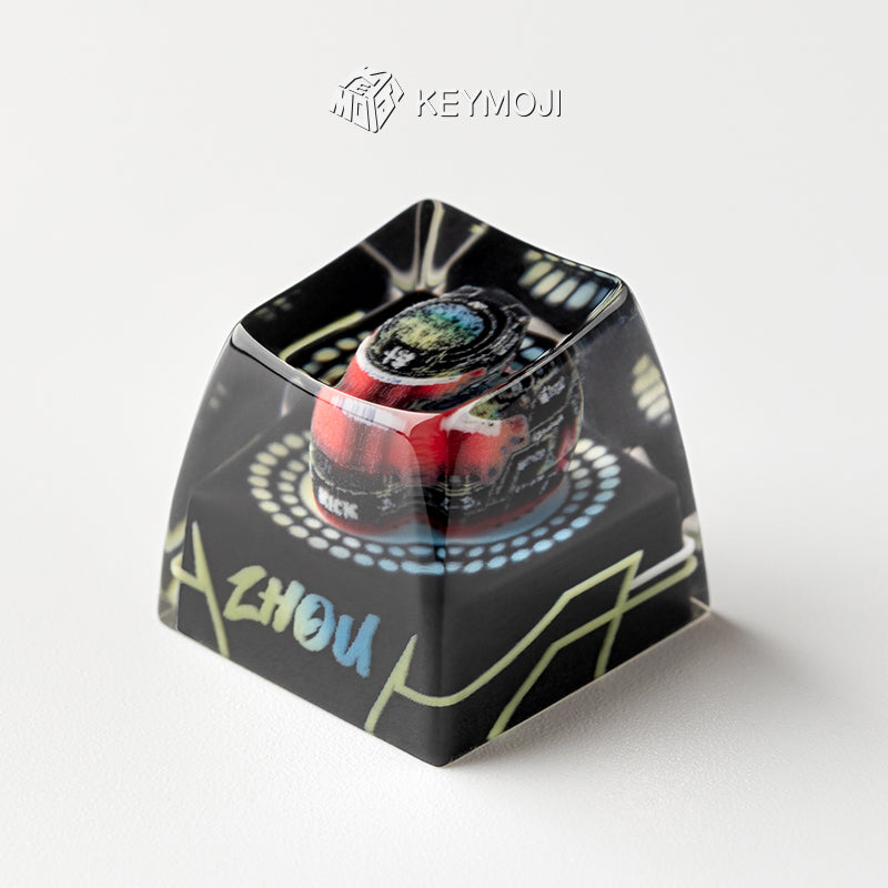Zhou Guanyu F1 Driver Helmet Artisan Keycap - 2023 Australia