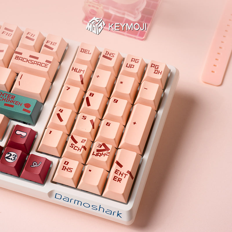 Pink Pig Livery Themed Keycap Set