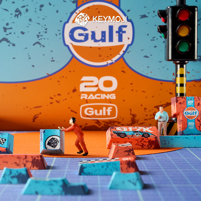 917 Gulf Livery Themed Keycap Set