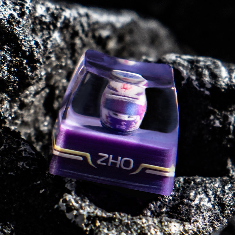 Zhou Guanyu F1 Driver Helmet Artisan Keycap - 2022