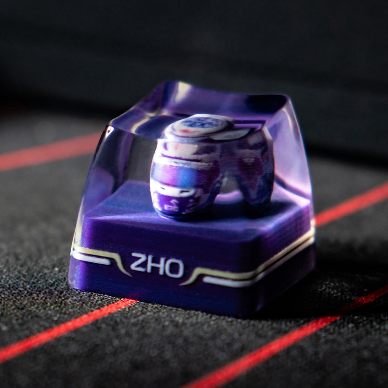 Zhou Guanyu F1 Driver Helmet Artisan Keycap - 2022