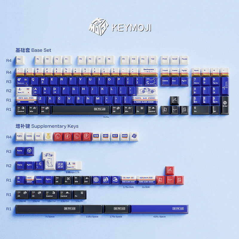 959 Rothmans Livery Themed Keycap Set
