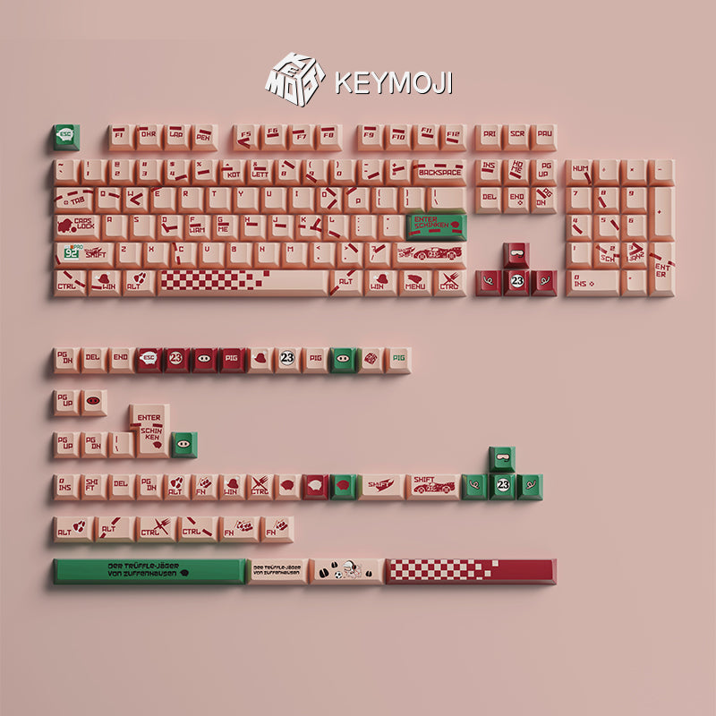 Pink Pig Livery Themed Keycap Set