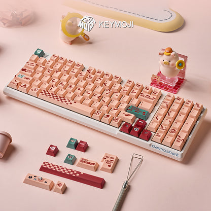 Pink Pig Livery Themed Keycap Set