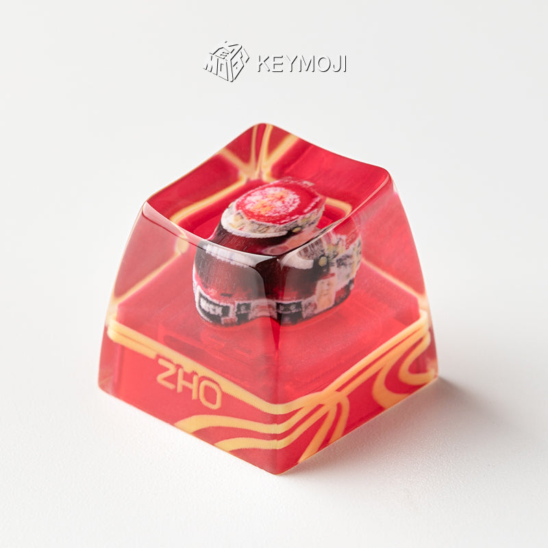 Zhou Guanyu F1 Driver Helmet Artisan Keycap - 2024 Abu Dhabi