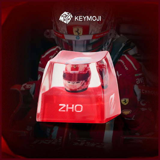Zhou Guanyu F1 Driver Helmet - 2025 Ferrari