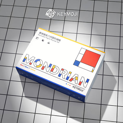 Mondrian Geometric Figure Clear Keycap Set